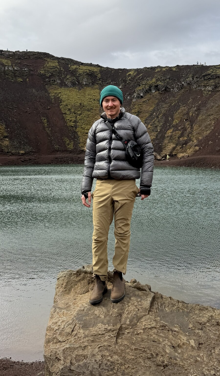 Matt Evans at Kerid Crater, Iceland